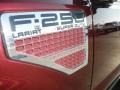 2009 Royal Red Metallic Ford F250 Super Duty Lariat Crew Cab 4x4  photo #5