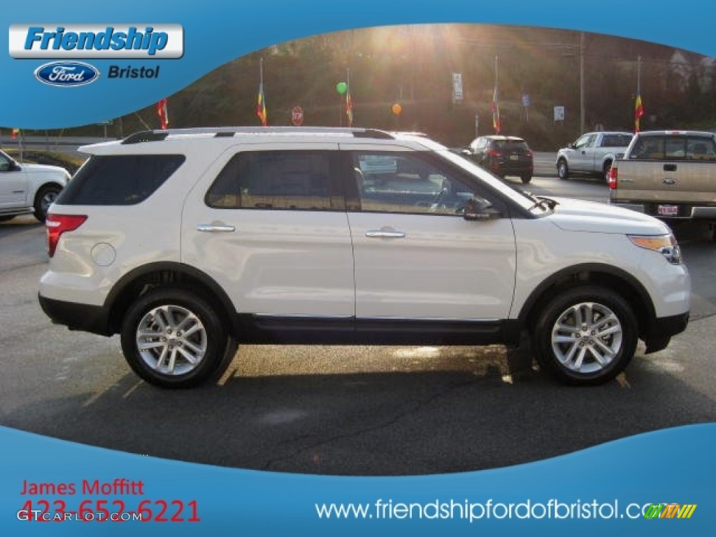 2012 Explorer XLT 4WD - White Suede / Medium Light Stone photo #5