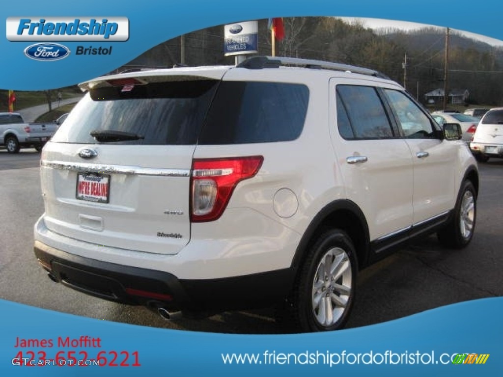 2012 Explorer XLT 4WD - White Suede / Medium Light Stone photo #6