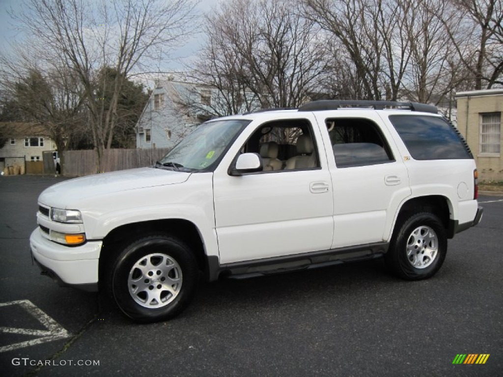 2004 Tahoe Z71 4x4 - Summit White / Tan/Neutral photo #3