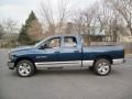 2004 Patriot Blue Pearl Dodge Ram 1500 SLT Quad Cab 4x4  photo #1