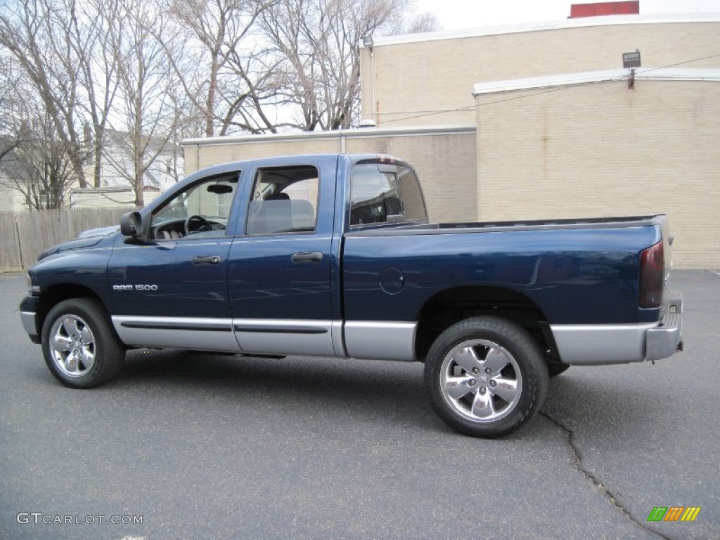 2004 Ram 1500 SLT Quad Cab 4x4 - Patriot Blue Pearl / Dark Slate Gray photo #4