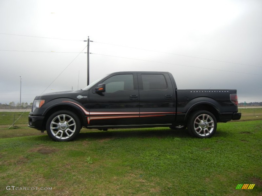 Tuxedo Black Metallic 2011 Ford F150 Harley-Davidson SuperCrew Exterior Photo #59428361