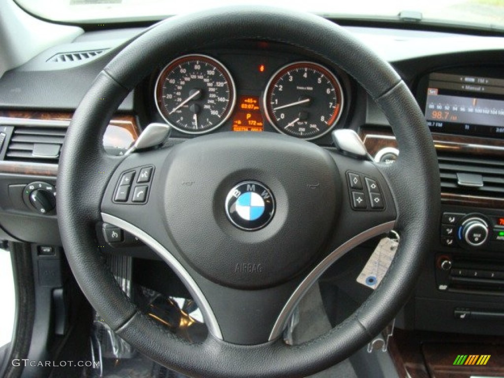 2008 BMW 3 Series 335i Sedan Terra Dakota Leather Steering Wheel Photo #59429144