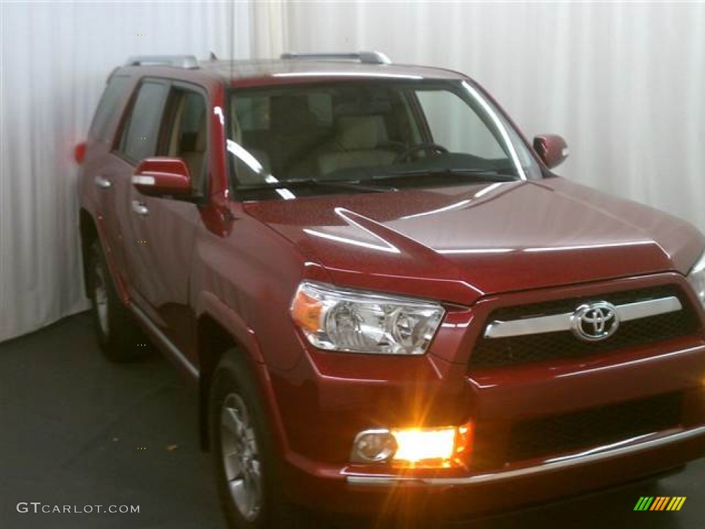 2011 4Runner SR5 4x4 - Salsa Red Pearl / Sand Beige photo #1