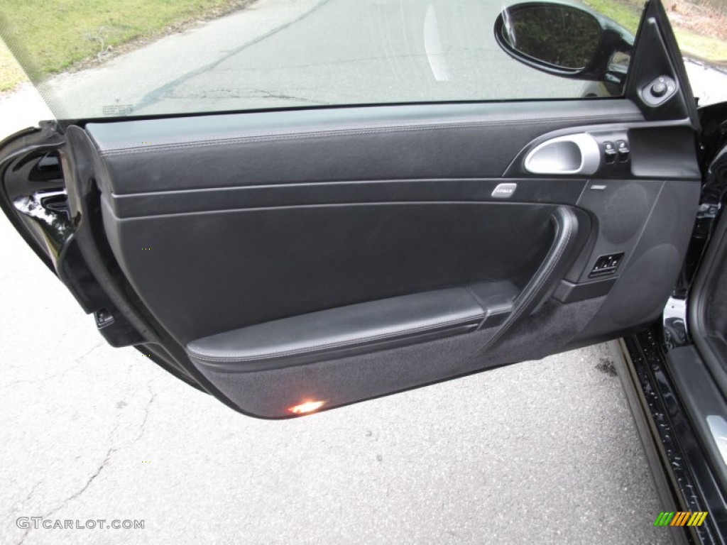 2007 Porsche 911 Turbo Coupe Black Door Panel Photo #59429732