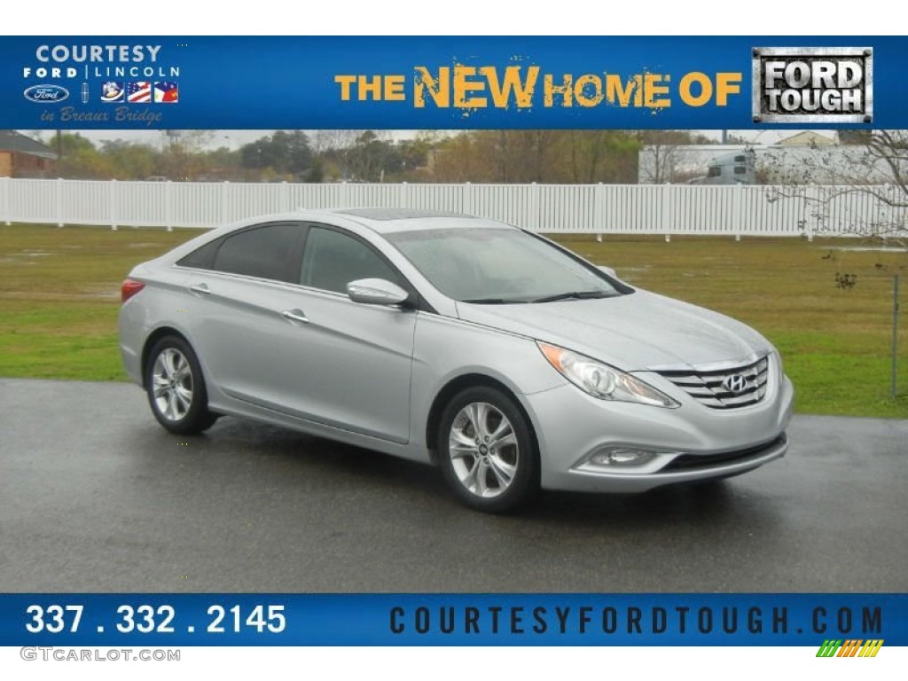 2011 Sonata Limited - Radiant Silver / Black photo #1