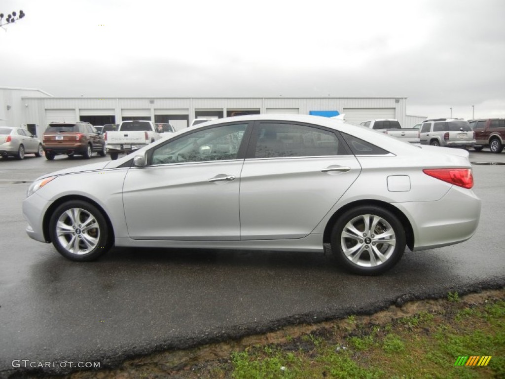 2011 Sonata Limited - Radiant Silver / Black photo #5