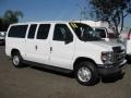 Oxford White 2008 Ford E Series Van E150 Passenger