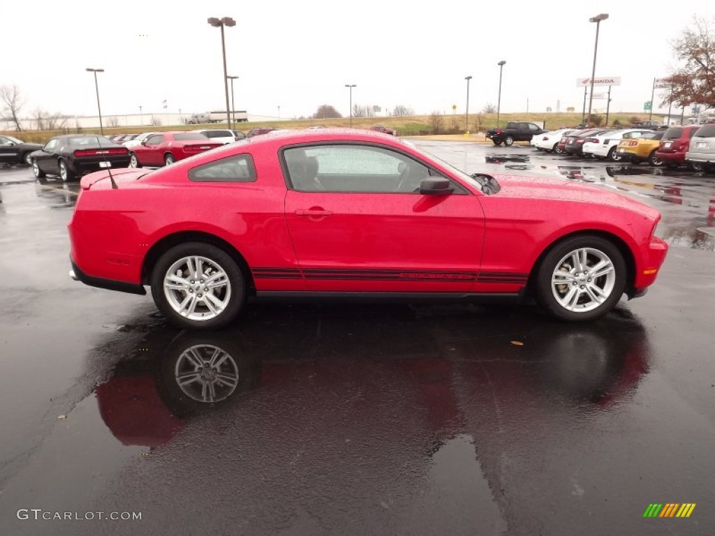2010 Mustang V6 Premium Coupe - Torch Red / Charcoal Black photo #4