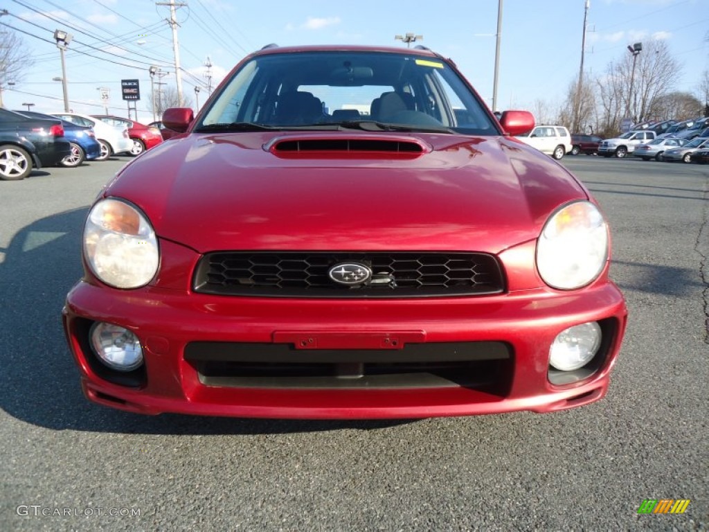 2002 Impreza WRX Wagon - Sedona Red Pearl / Black photo #2
