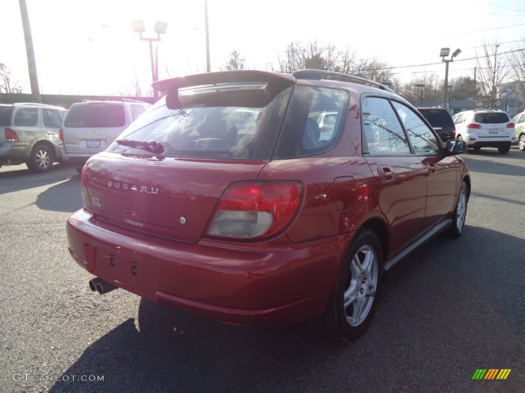 2002 Impreza WRX Wagon - Sedona Red Pearl / Black photo #6