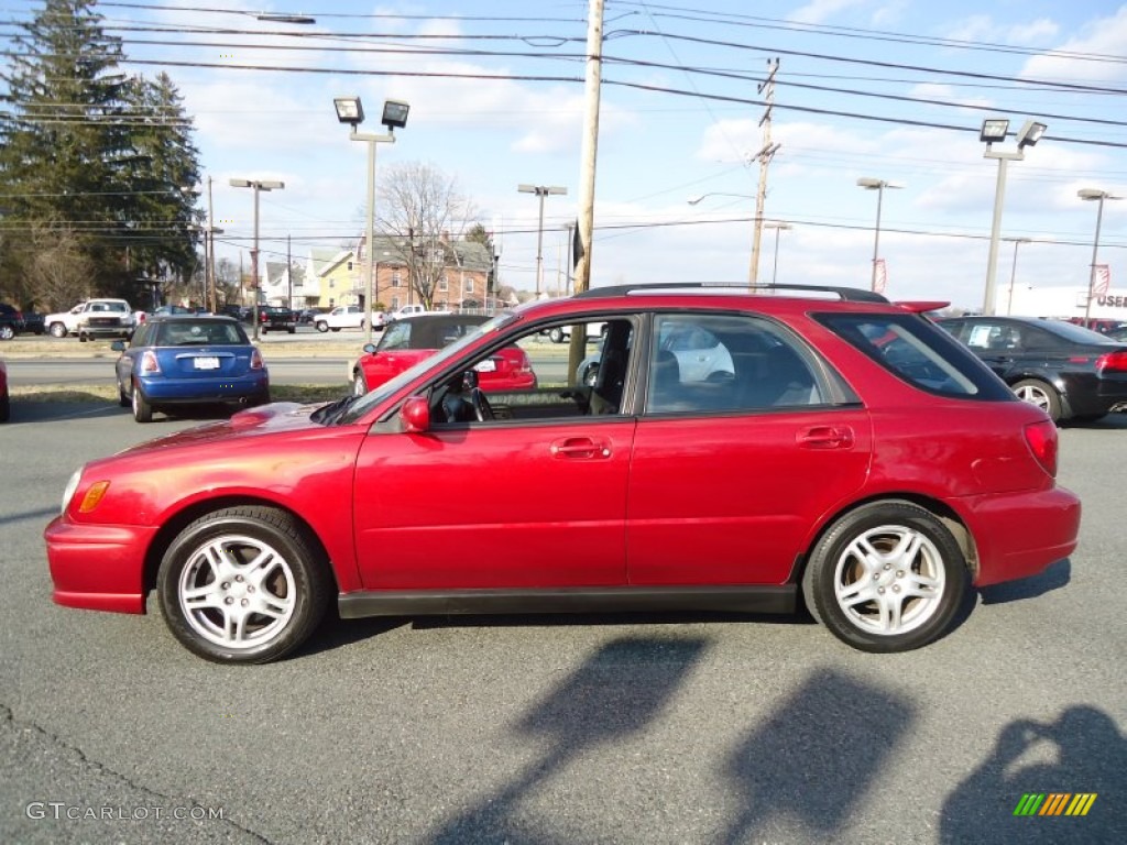 2002 Impreza WRX Wagon - Sedona Red Pearl / Black photo #9