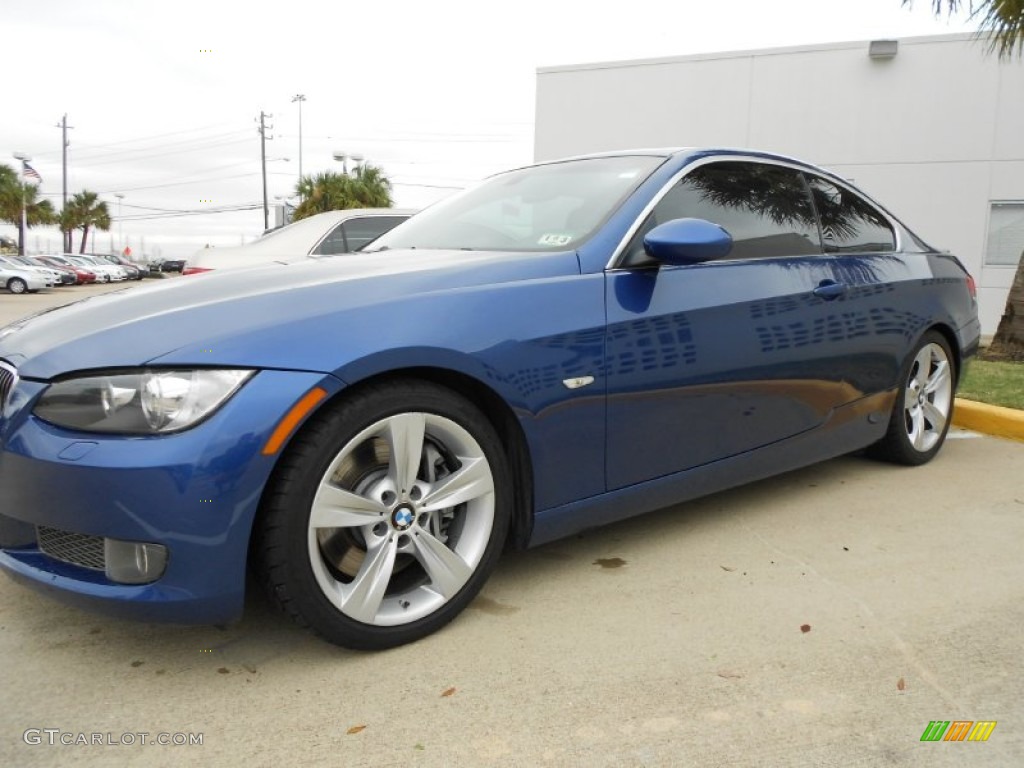 2007 3 Series 335i Coupe - Montego Blue Metallic / Black photo #3