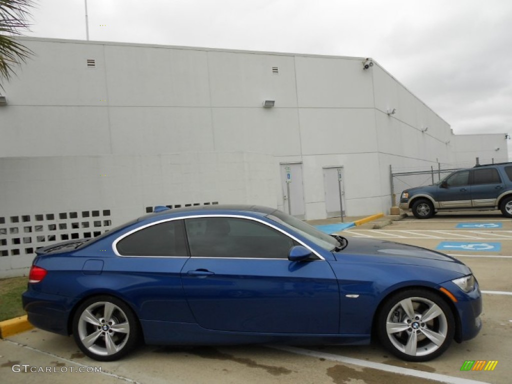 2007 3 Series 335i Coupe - Montego Blue Metallic / Black photo #8