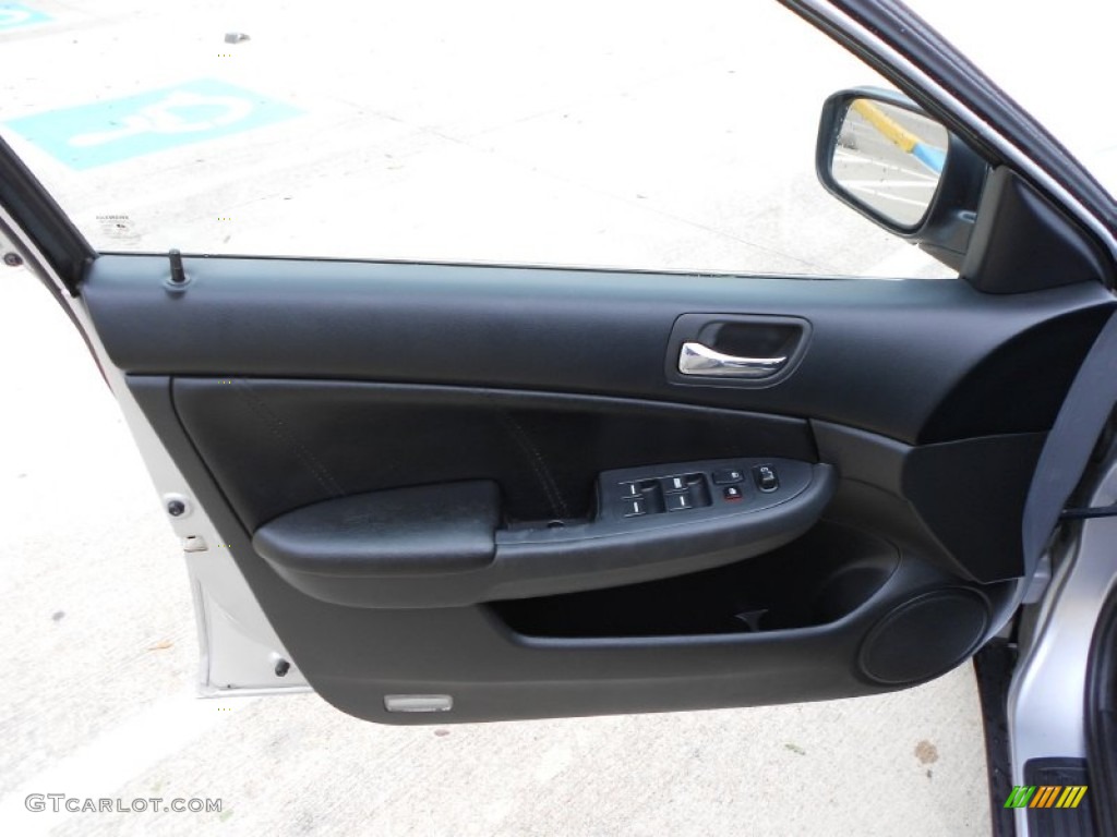 2004 Honda Accord LX V6 Sedan Black Door Panel Photo #59441810