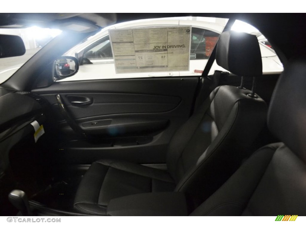 2012 1 Series 128i Convertible - Jet Black / Black photo #6