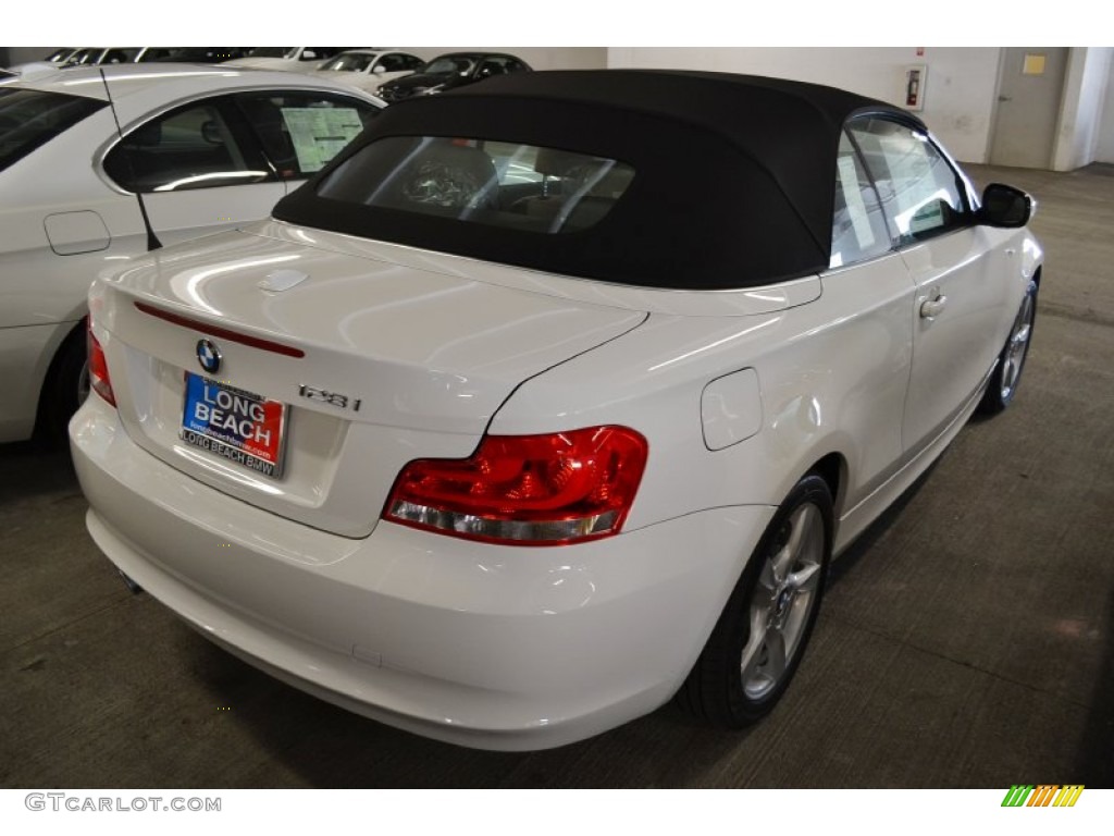 2012 1 Series 128i Convertible - Alpine White / Oyster photo #4