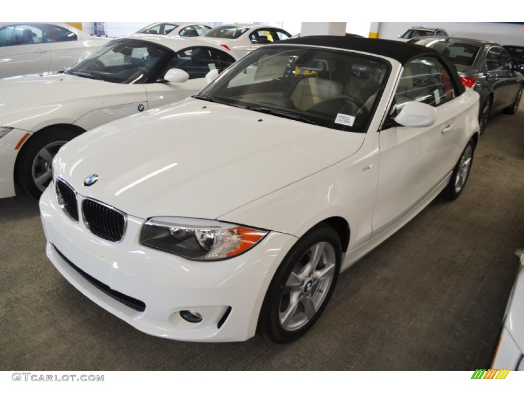 2012 1 Series 128i Convertible - Alpine White / Oyster photo #9
