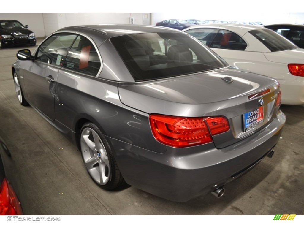 2012 3 Series 335i Convertible - Space Grey Metallic / Black photo #5