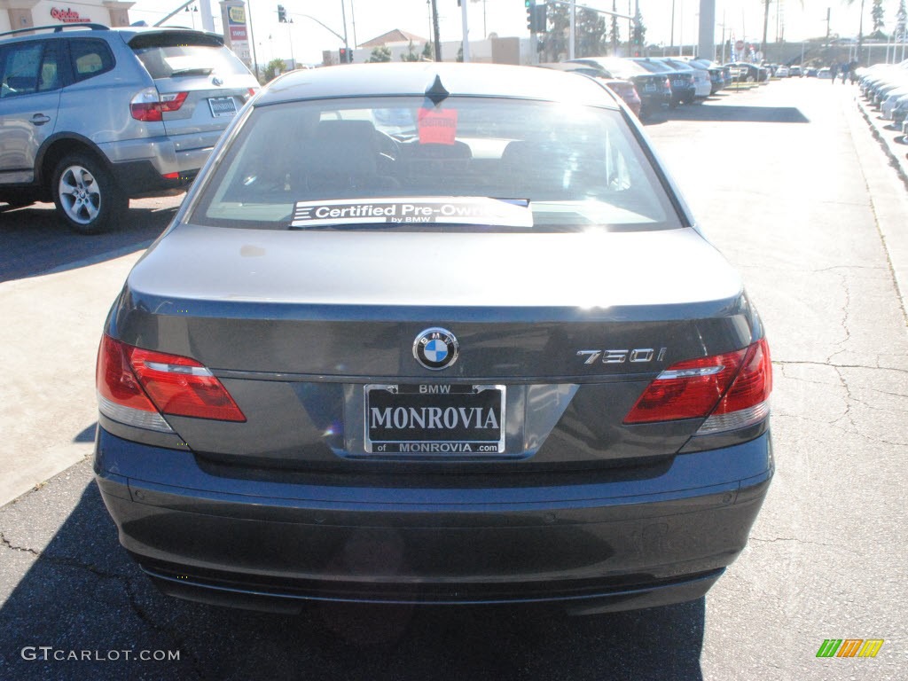 2008 7 Series 750i Sedan - Titanium Grey Metallic / Flannel Grey photo #9