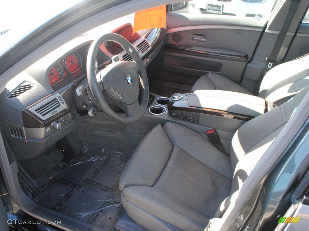 2008 7 Series 750i Sedan - Titanium Grey Metallic / Flannel Grey photo #16