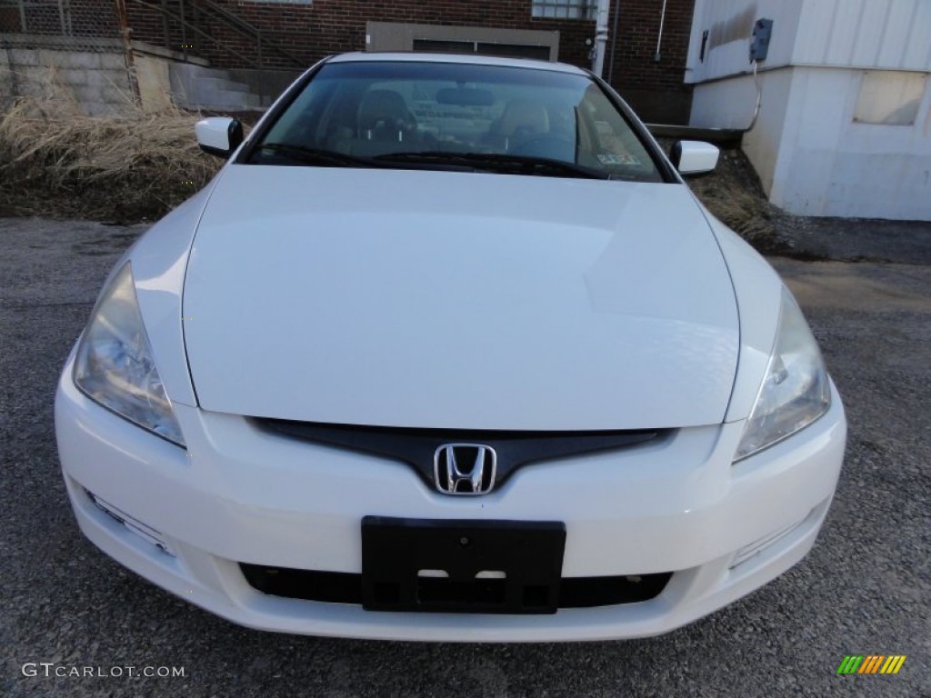 2003 Accord EX V6 Coupe - Taffeta White / Ivory photo #3