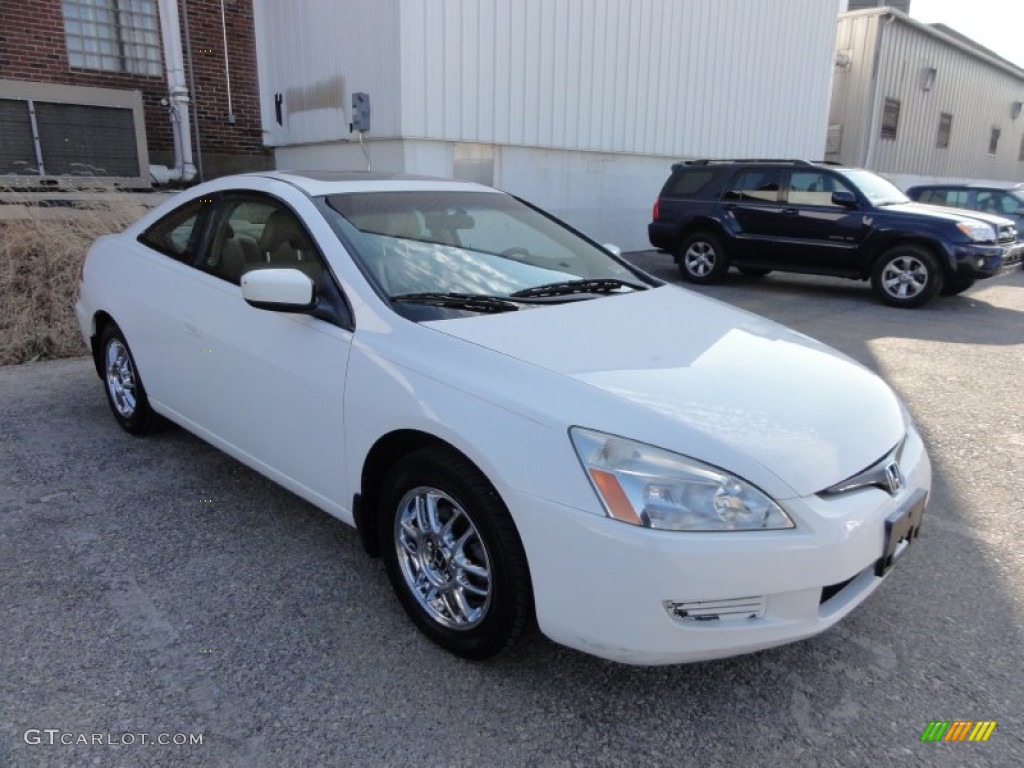 2003 Accord EX V6 Coupe - Taffeta White / Ivory photo #4