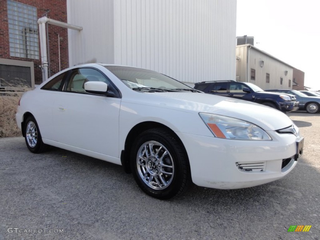 2003 Accord EX V6 Coupe - Taffeta White / Ivory photo #5