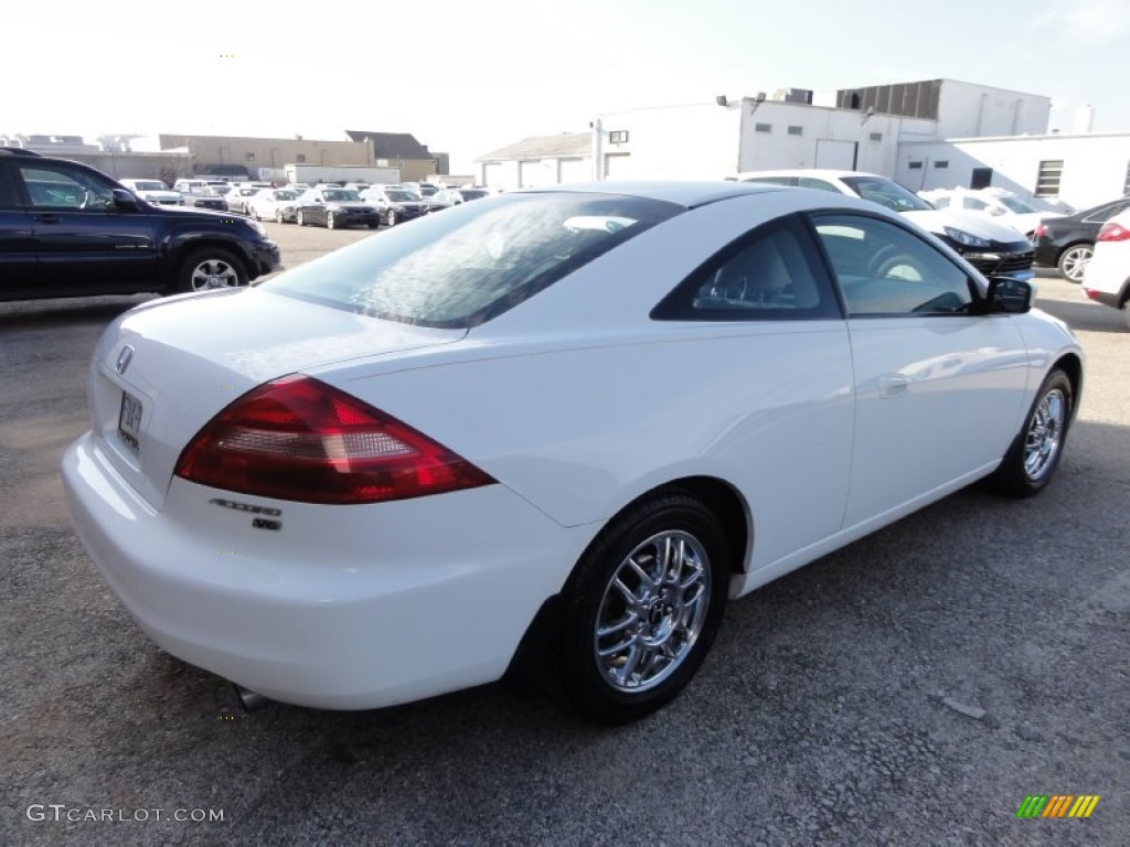 2003 Accord EX V6 Coupe - Taffeta White / Ivory photo #8