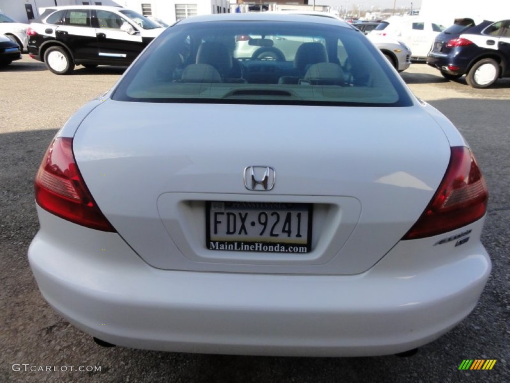 2003 Accord EX V6 Coupe - Taffeta White / Ivory photo #9