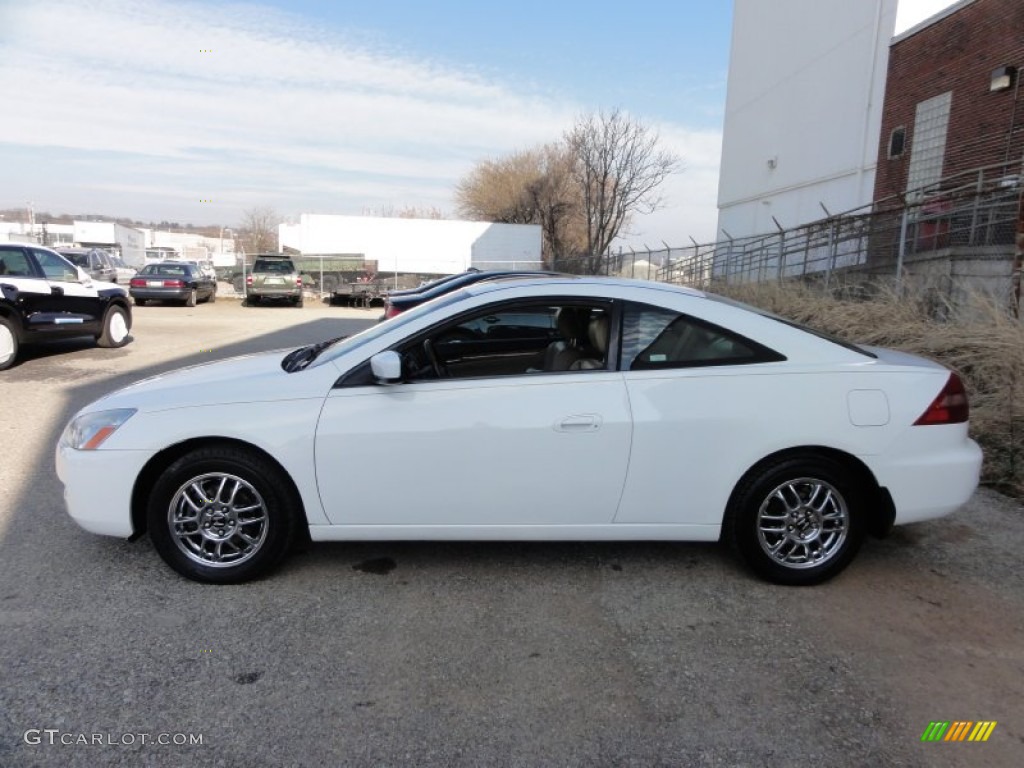 2003 Accord EX V6 Coupe - Taffeta White / Ivory photo #11