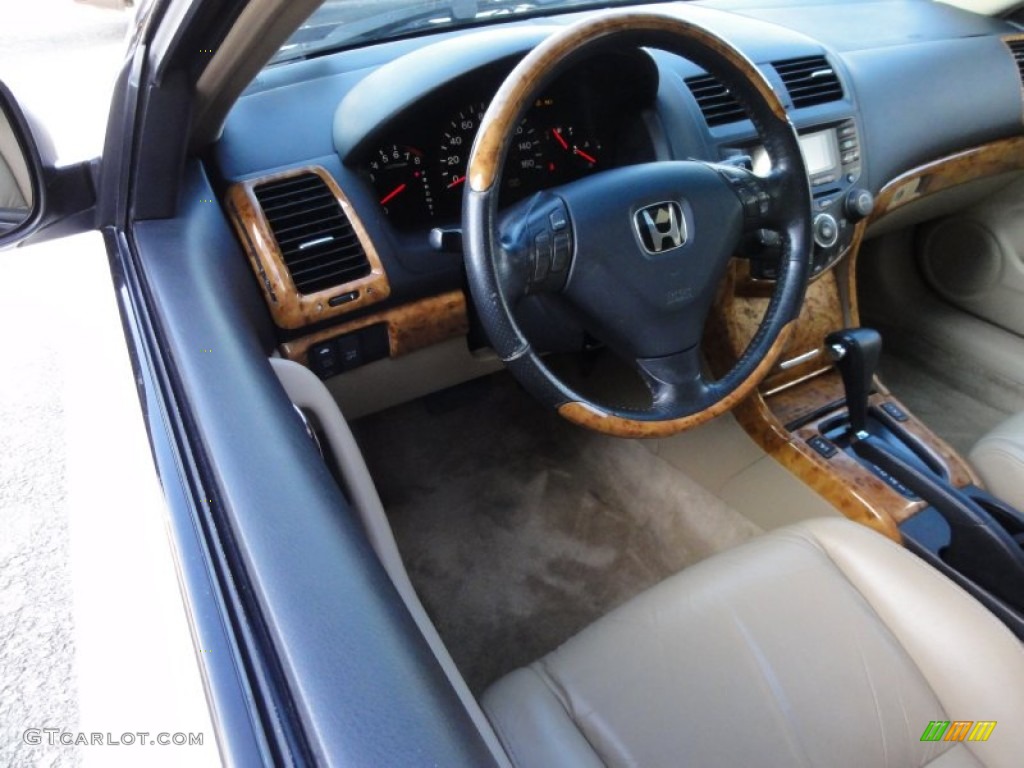 2003 Accord EX V6 Coupe - Taffeta White / Ivory photo #12