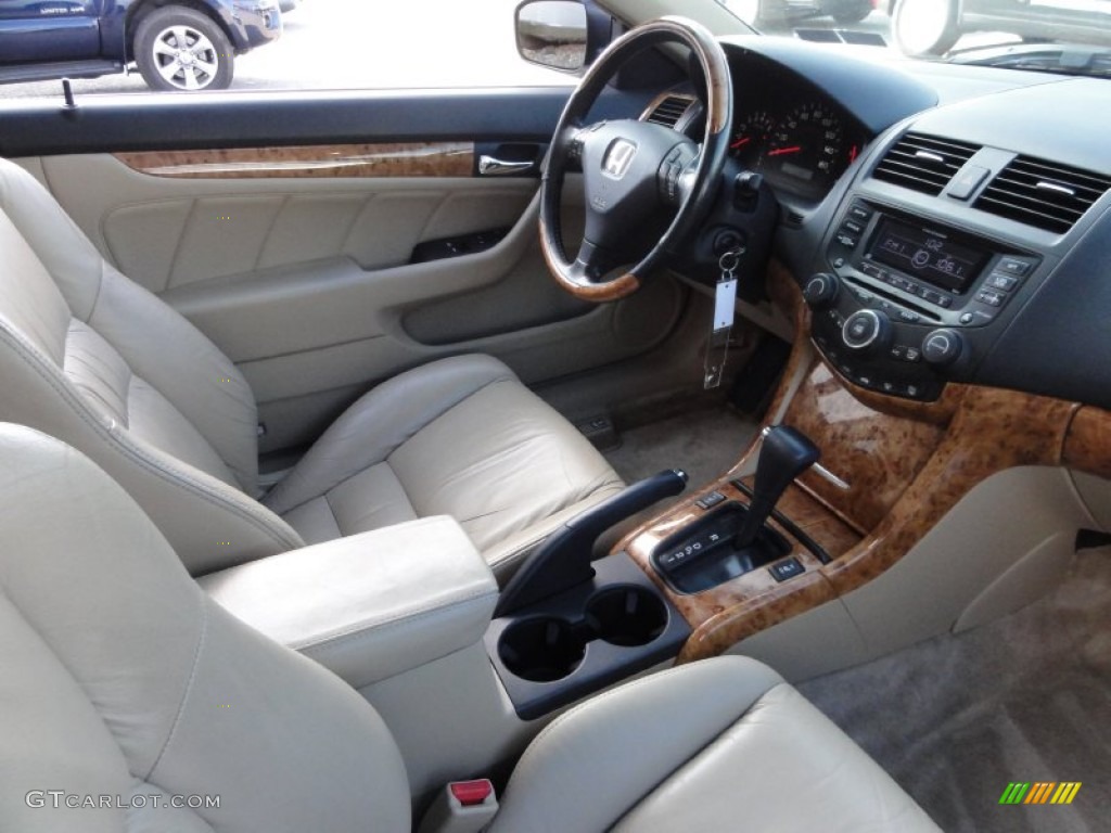 2003 Accord EX V6 Coupe - Taffeta White / Ivory photo #19