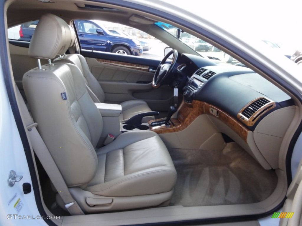 2003 Accord EX V6 Coupe - Taffeta White / Ivory photo #20
