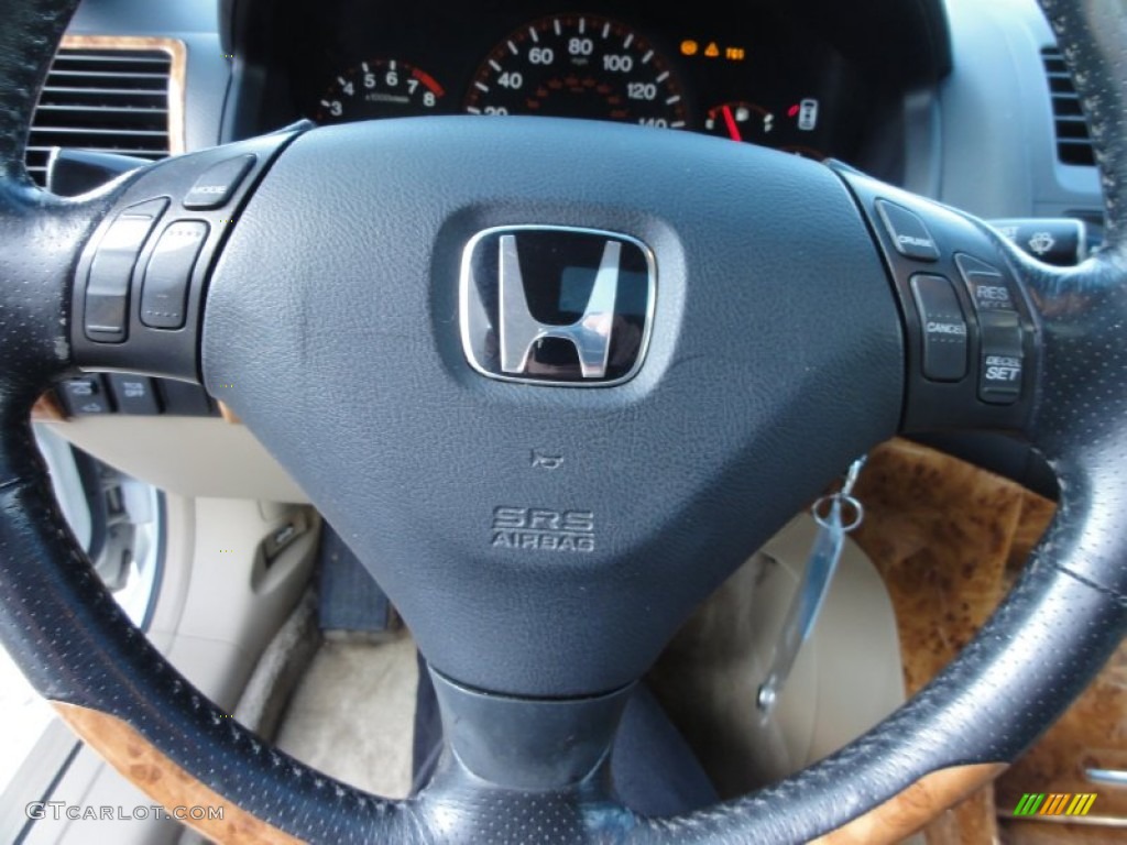 2003 Accord EX V6 Coupe - Taffeta White / Ivory photo #43