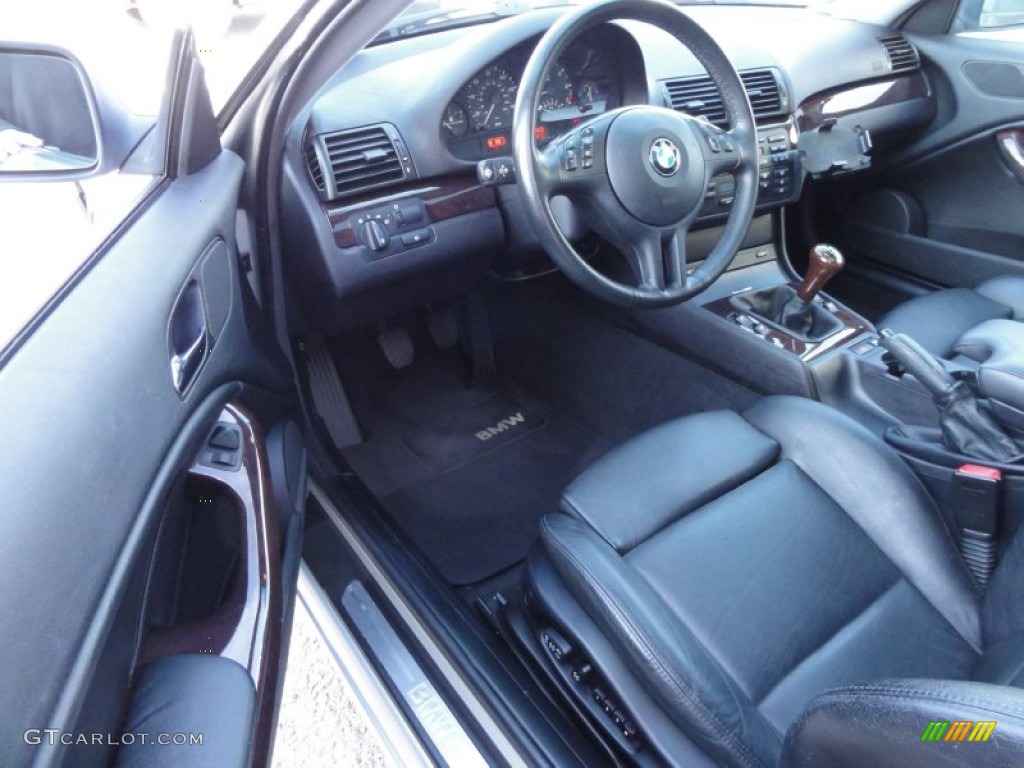 Black Interior 2004 BMW 3 Series 325i Coupe Photo #59448680 | GTCarLot.com