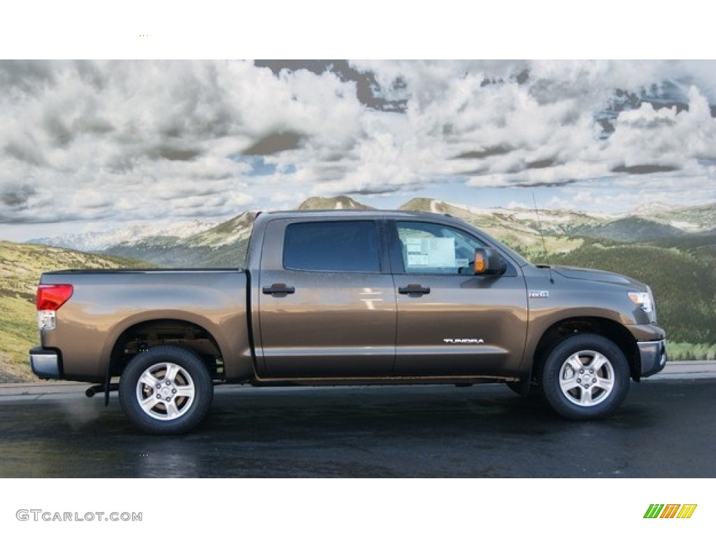 2012 Tundra CrewMax 4x4 - Pyrite Mica / Black photo #2