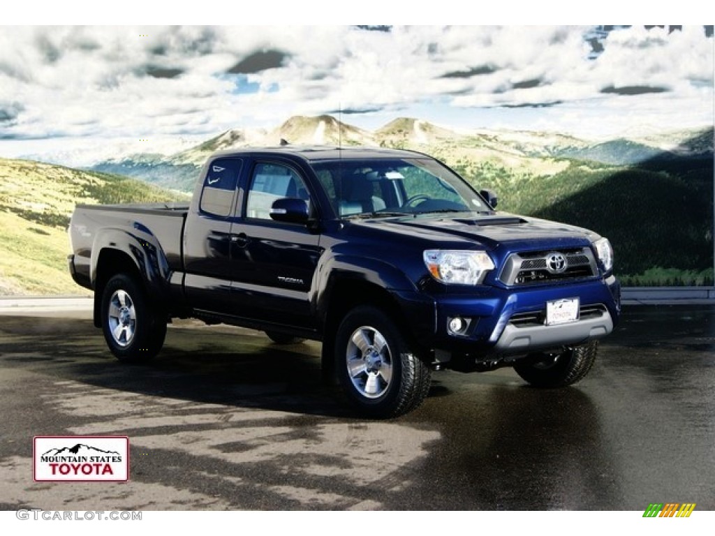 2012 Tacoma V6 TRD Sport Access Cab 4x4 - Nautical Blue Metallic / Graphite photo #1