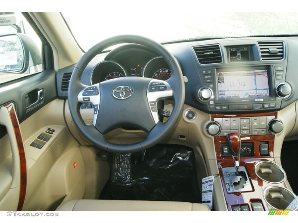 2012 Highlander Limited 4WD - Sizzling Crimson Mica / Sand Beige photo #13