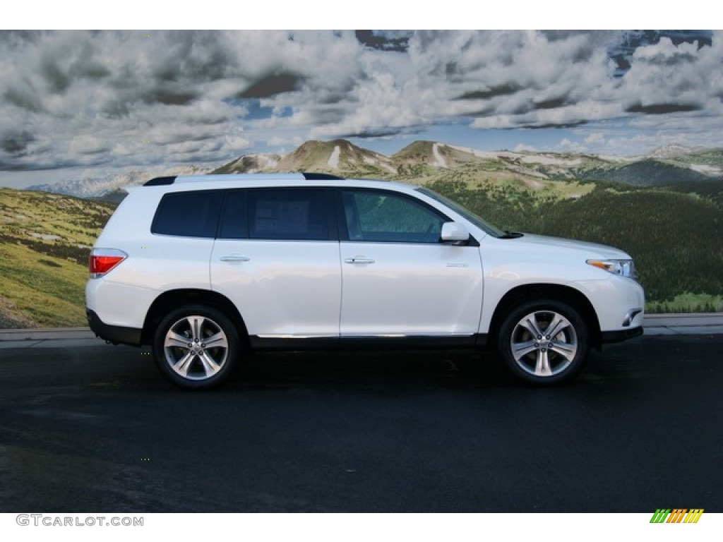 2012 Highlander Limited 4WD - Blizzard White Pearl / Ash photo #2