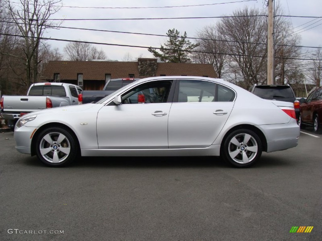 Titanium Silver Metallic 2008 BMW 5 Series 528xi Sedan Exterior Photo #59455205