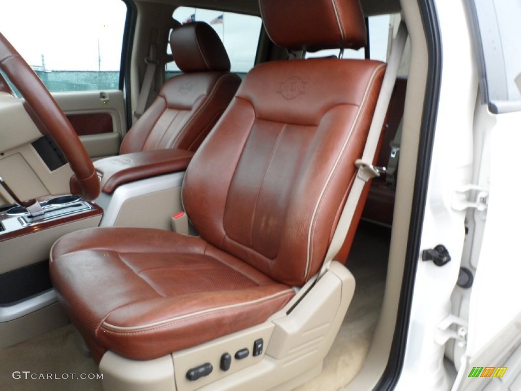 Chaparral Leather/Camel Interior 2009 Ford F150 Lariat SuperCrew 4x4 Photo #59455346