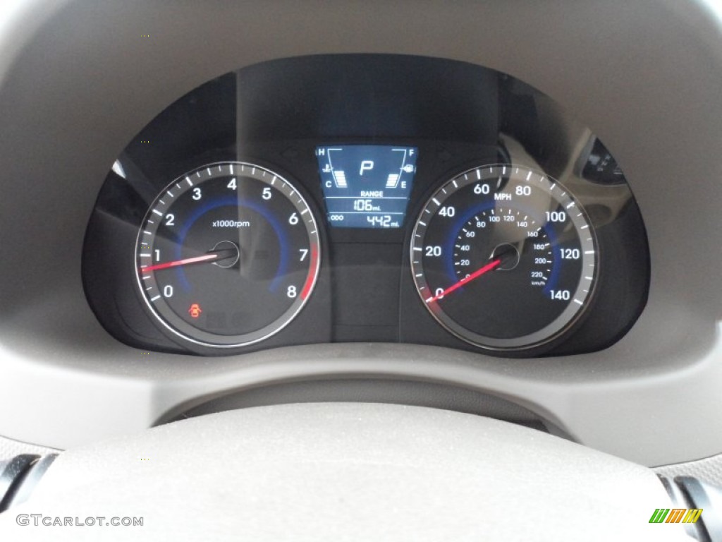 2012 Hyundai Accent GLS 4 Door Gauges Photo #59456420