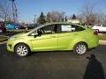 2012 Lime Squeeze Metallic Ford Fiesta SE Sedan  photo #2