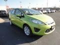 2012 Lime Squeeze Metallic Ford Fiesta SE Sedan  photo #7