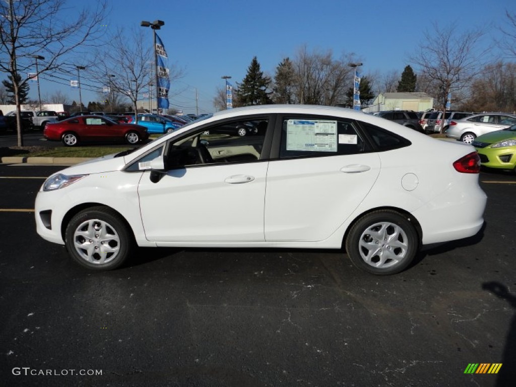Oxford White 2012 Ford Fiesta S Sedan Exterior Photo #59457890