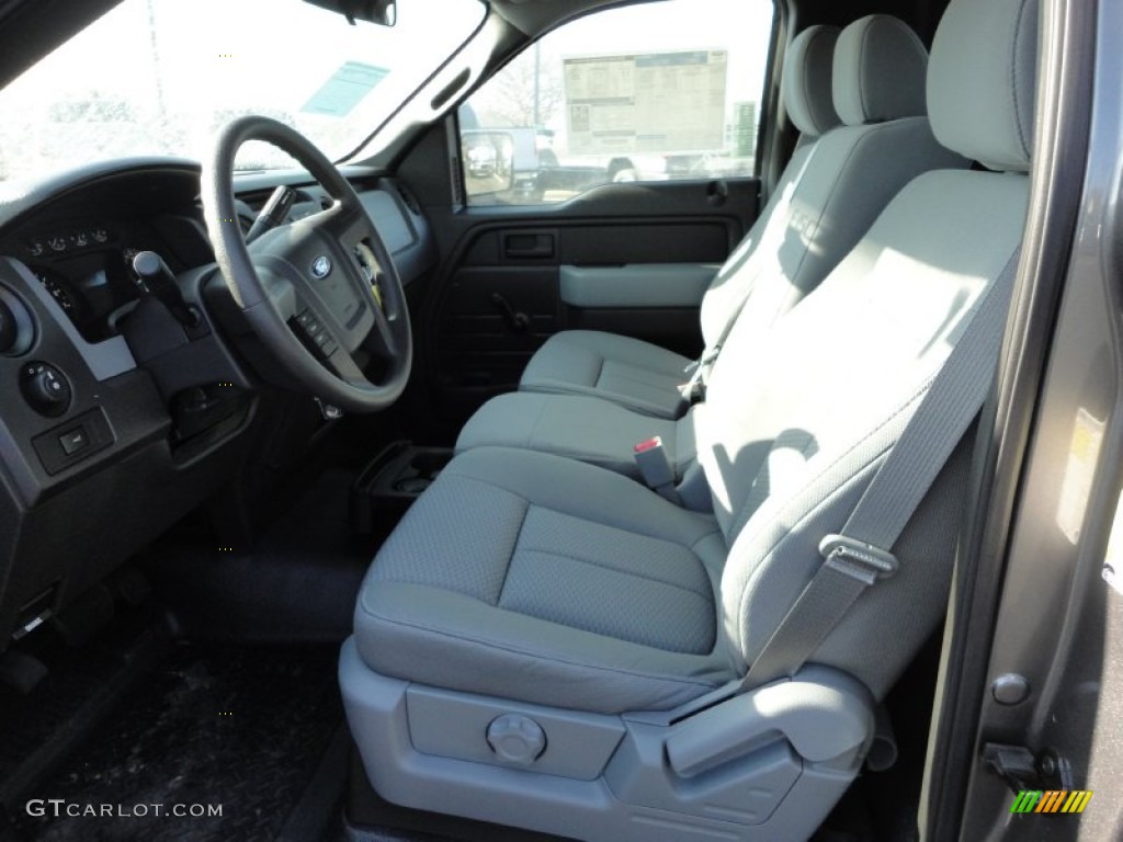 Steel Gray Interior 2012 Ford F150 XL Regular Cab Photo #59459021