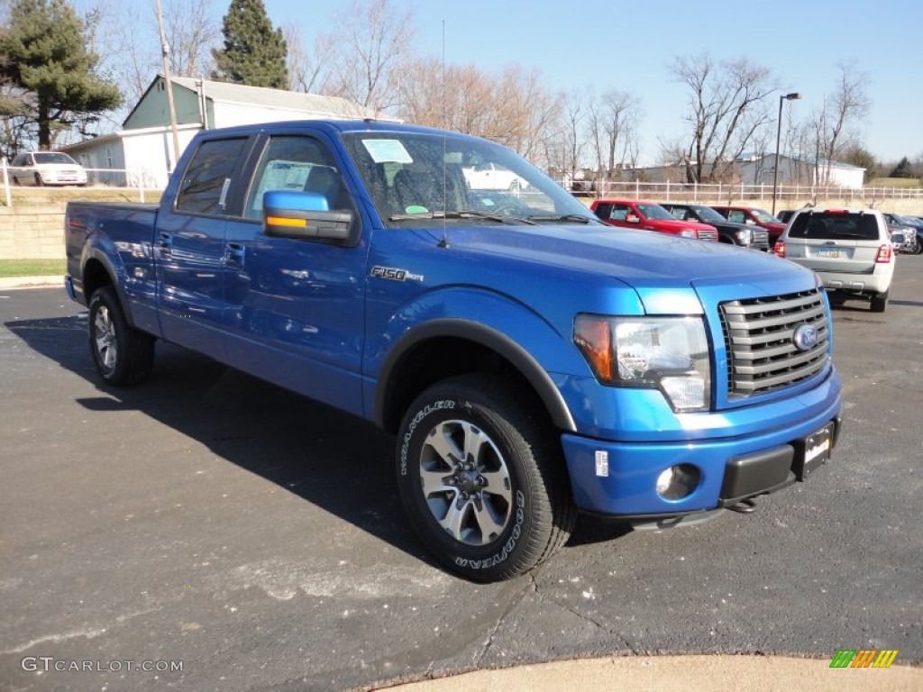 2012 F150 FX4 SuperCrew 4x4 - Blue Flame Metallic / Black photo #7