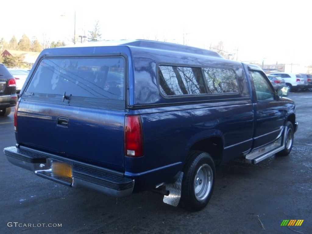 1993 Sierra 1500 SLE Regular Cab - Indigo Blue Metallic / Dark Blue photo #2